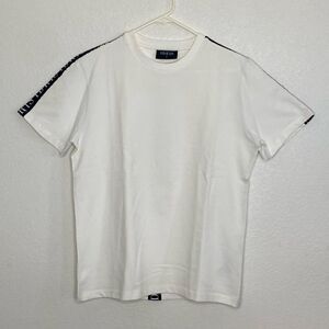 IDRIS Men’s T Shirt with Black and White Custom  Strapping on Shoulders & Spine